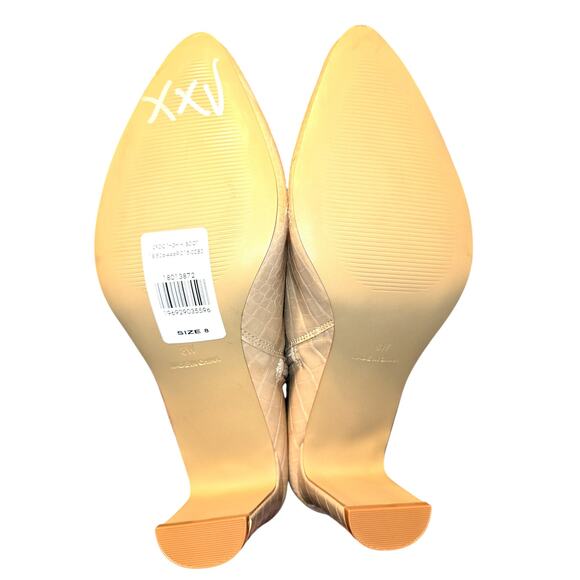 NWOT Nadia Plus 8W Women's Thigh High Croc Boots 3 In. Heel Shoe 8 W Wide New - Picture 8 of 9